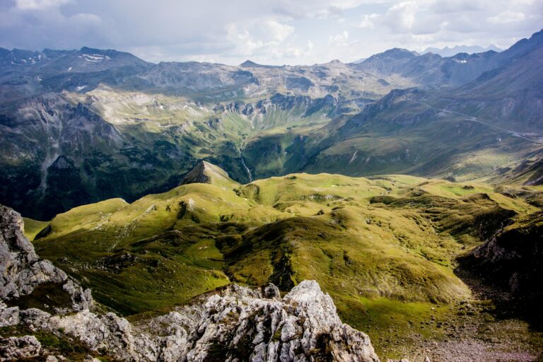 Mountain landscape in the Hohe Tauern National Park